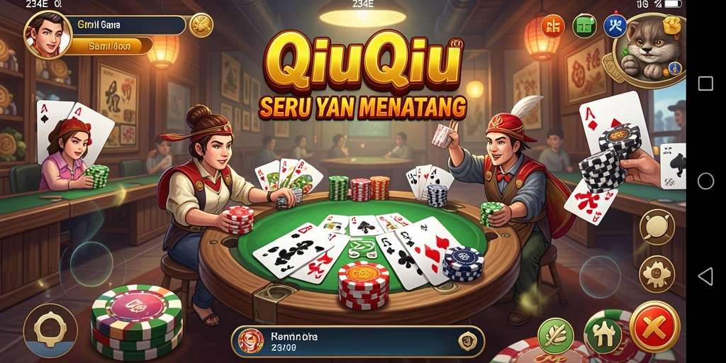 Screenshot gameplay QiuQiu yang menegangkan di 234E.