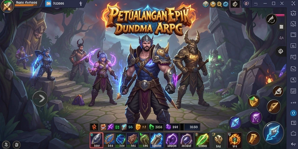 Tampilan gameplay yang mendebarkan dari game ARPG 333666.