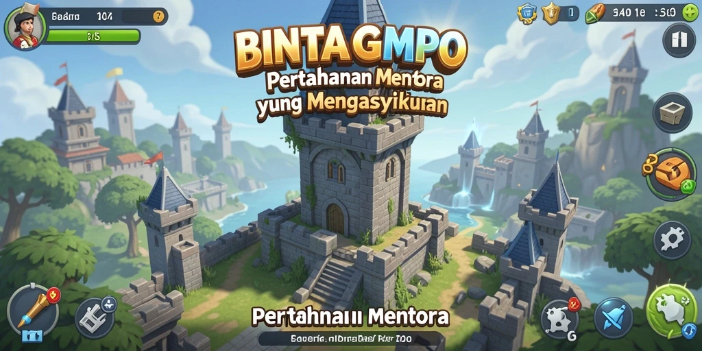 Tangkapan layar menampilkan aksi seru permainan Tower Defense.
