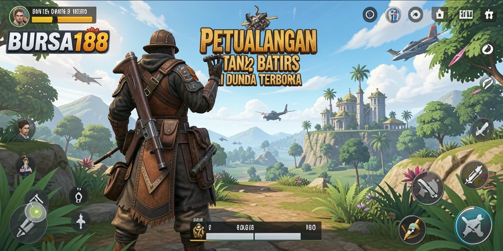 Tampilan gameplay BURSA188 yang epik dalam dunia terbuka.