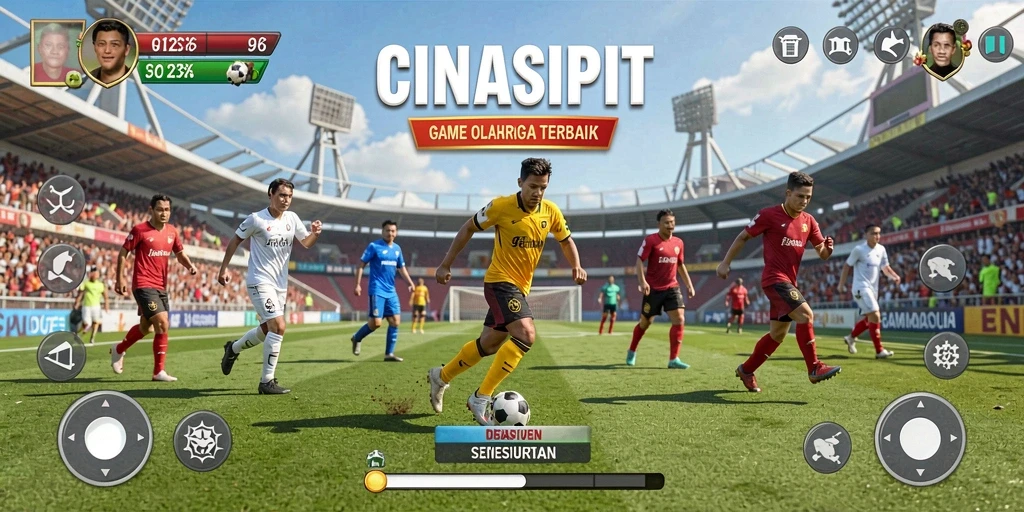 Gameplay seru <strong>CINASIPIT</strong> dengan aksi olahraga yang mendebarkan.