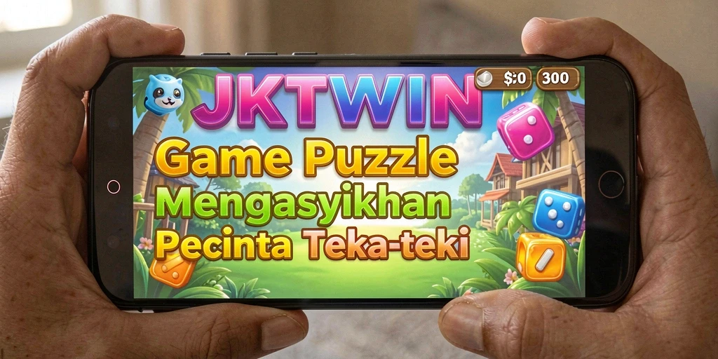 Tangkapan layar JKTWIN menunjukkan serunya gameplay dalam menyelesaikan puzzle.