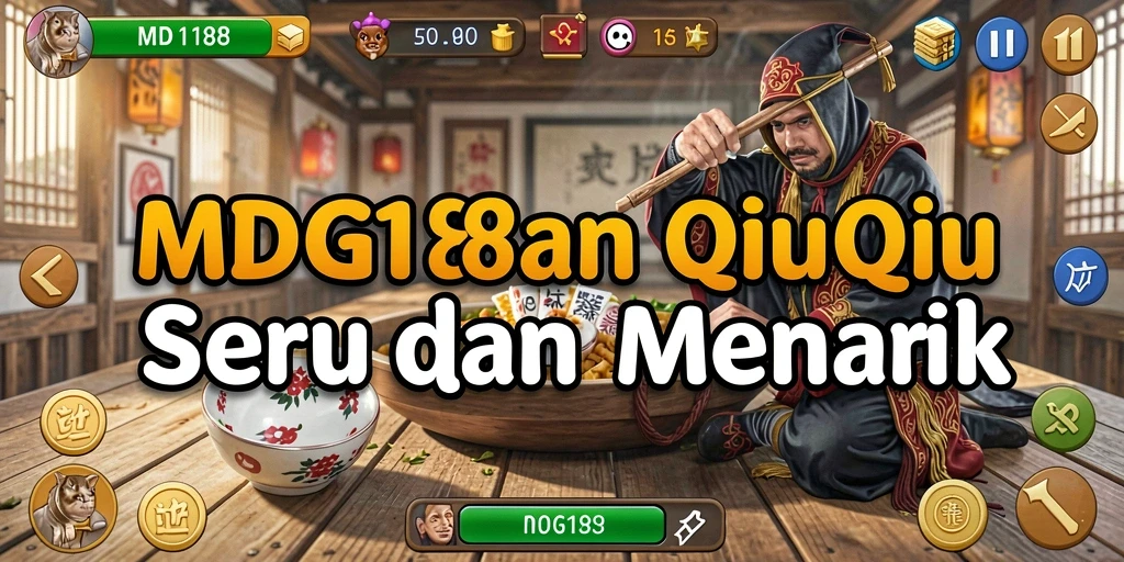 Tampilan gameplay QiuQiu yang menenangkan dan seru.