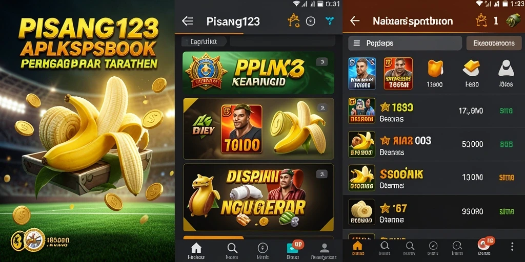 Tampilan antarmuka PISANG123 yang modern dan menarik untuk taruhan olahraga.