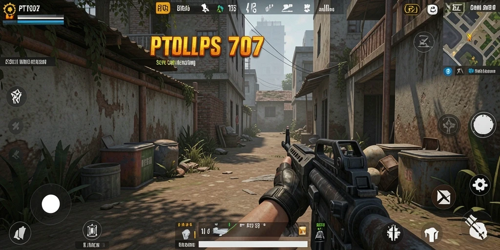 Gameplay PT707 yang menegangkan dalam aksi penuh.