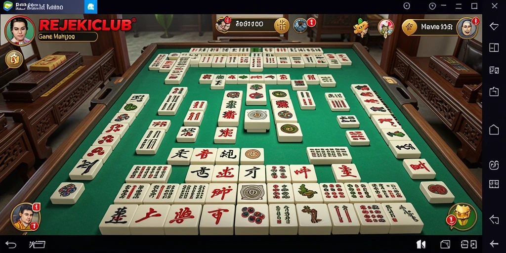 Gameplay seru dan menantang dari REJEKICLUB Mahjong.