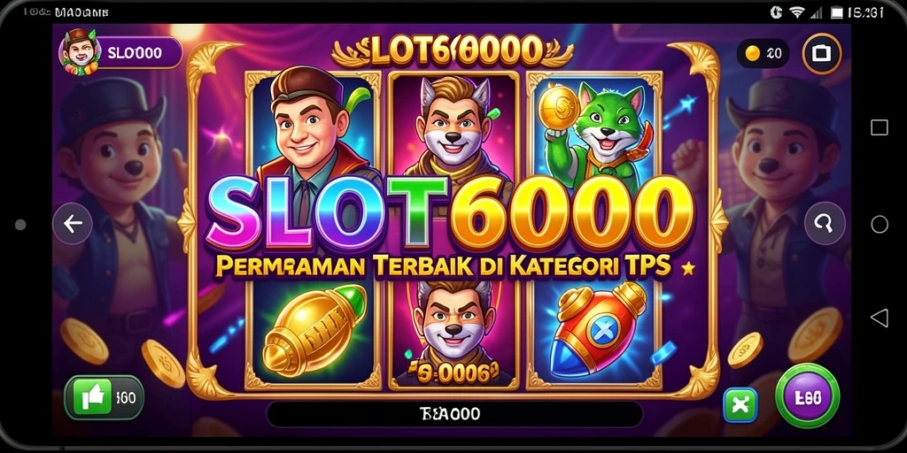Tampilan gameplay SLOT6000 yang seru dan menarik.