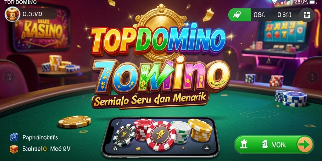 Tampilan menarik dari gameplay Kasino TOPDOMINO.
