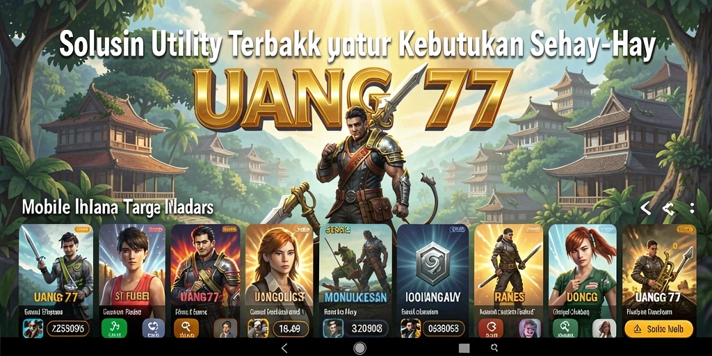 Screenshot UANG77 menunjukkan antarmuka aplikasi yang bersih dan fungsional.