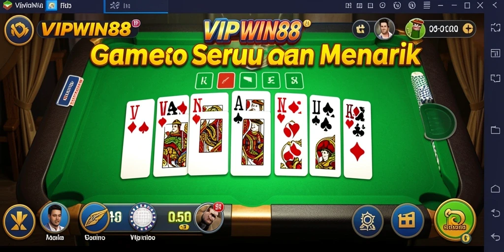Tampilan gameplay Domino yang mengasyikkan di VIPWIN88.