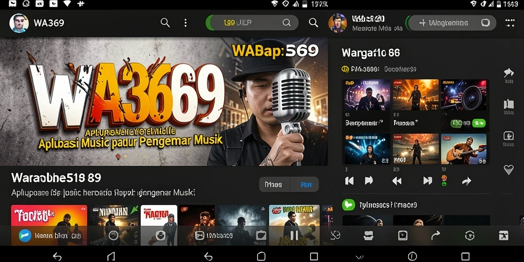 Tampilan screenshot gameplay WA369 dengan antarmuka musik yang menarik.
